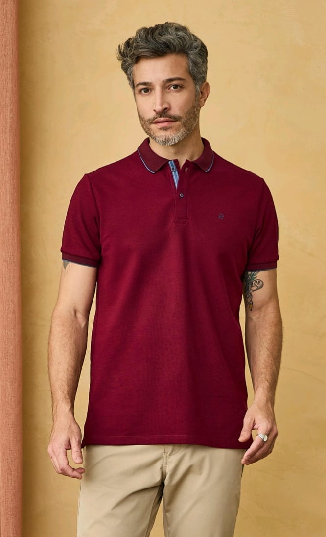 POLO MC SLIM MCONFORTO RAGLAN PINOT
